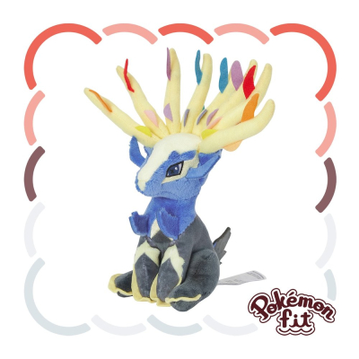 Officiële Pokemon center Pokemon fit knuffel Xerneas 17cm 